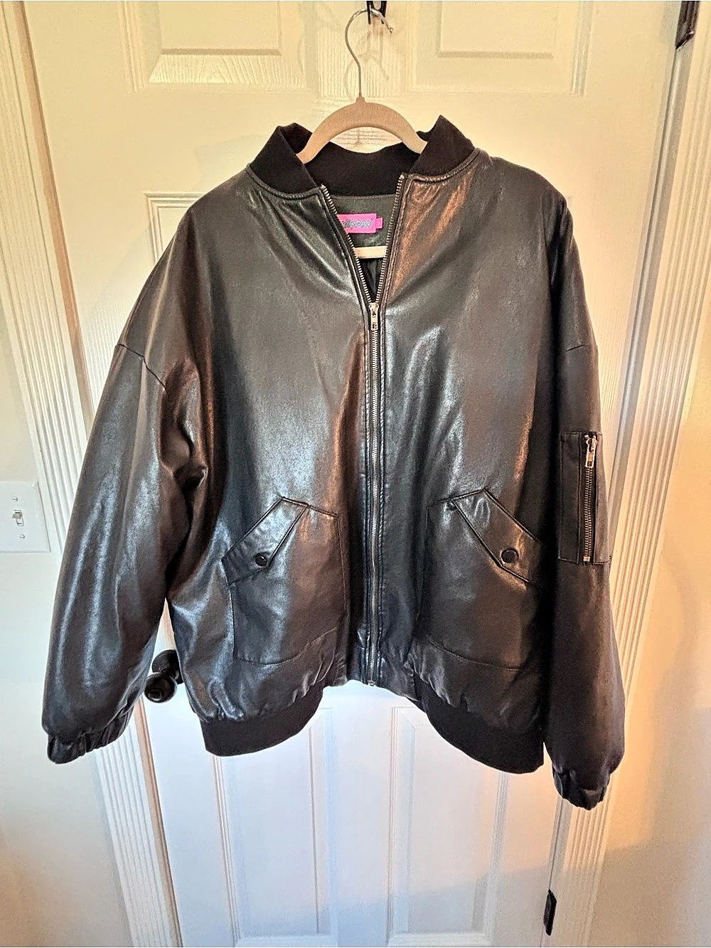 Edikted 35 Black Bomber Jacket size M